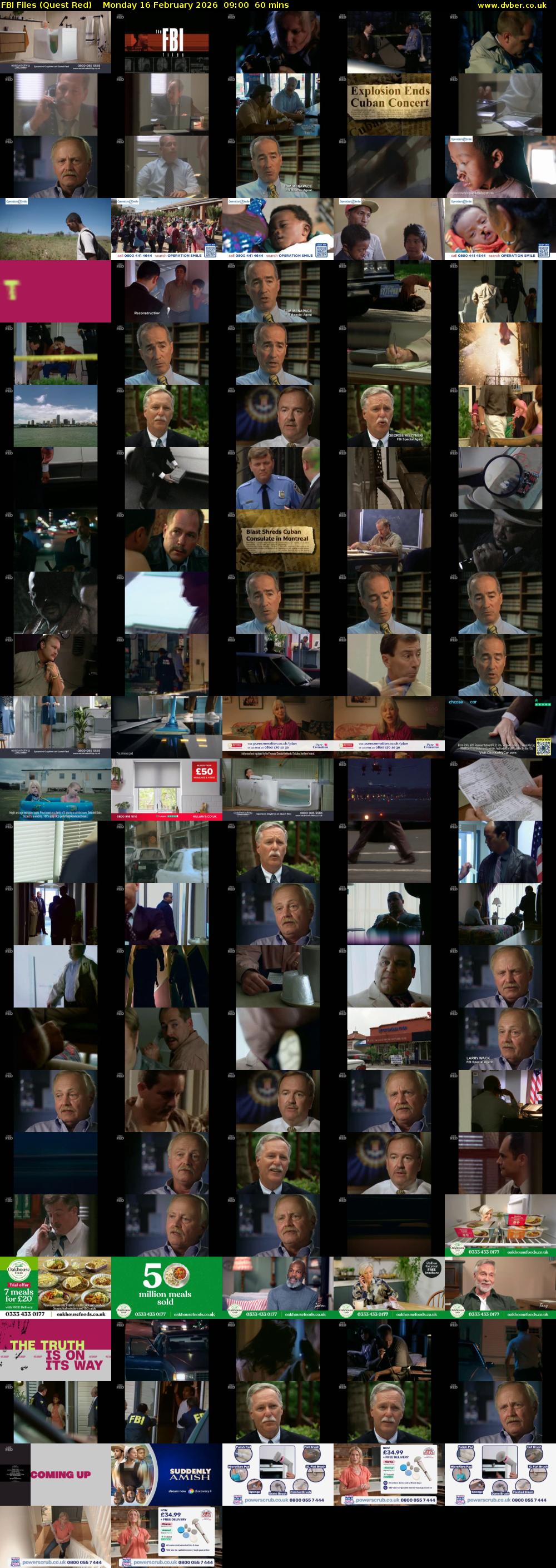 FBI Files (Quest Red) Monday 16 February 2026 09:00 - 10:00