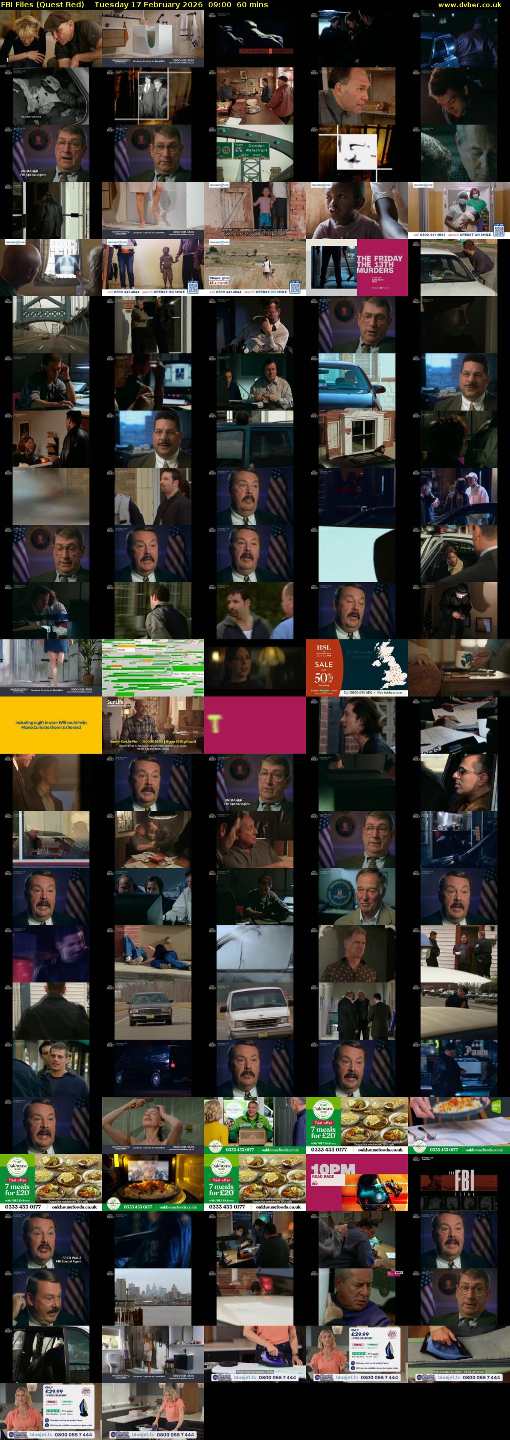 FBI Files (Quest Red) Tuesday 17 February 2026 09:00 - 10:00