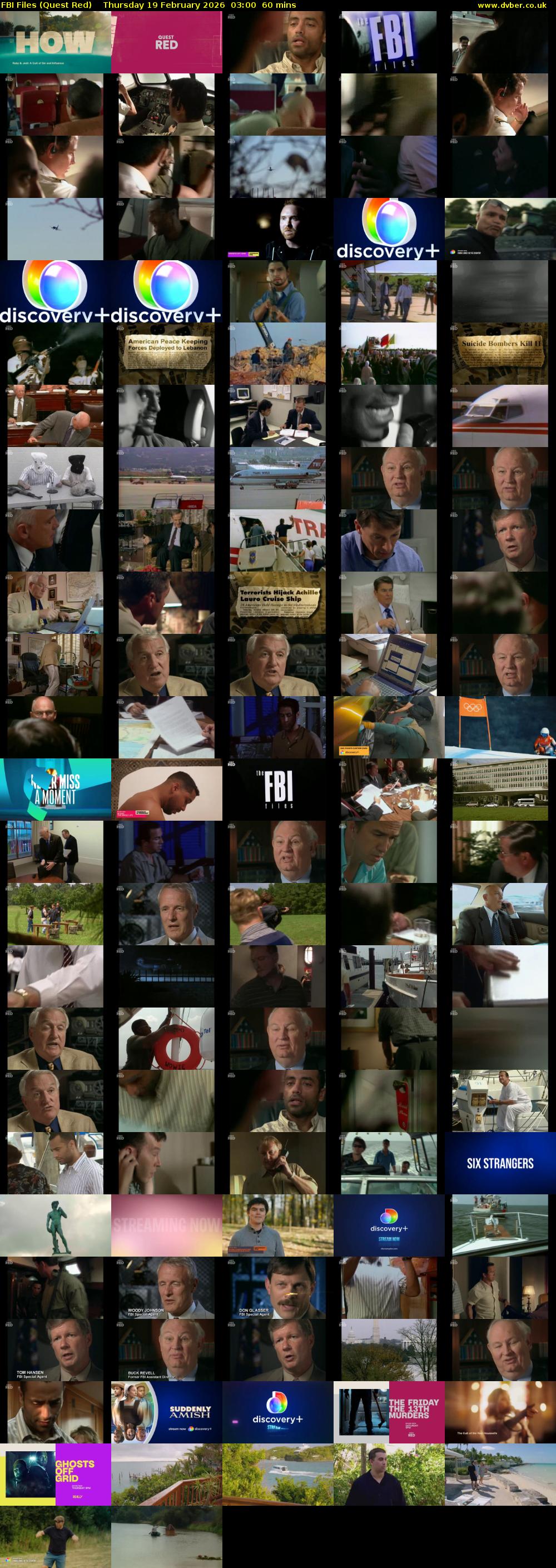 FBI Files (Quest Red) Thursday 19 February 2026 03:00 - 04:00