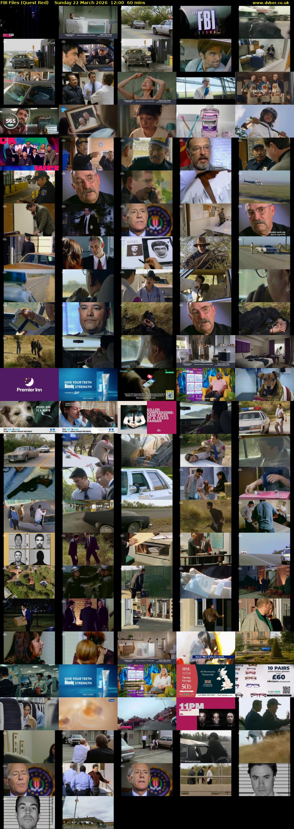 FBI Files (Quest Red) Sunday 22 March 2026 12:00 - 13:00