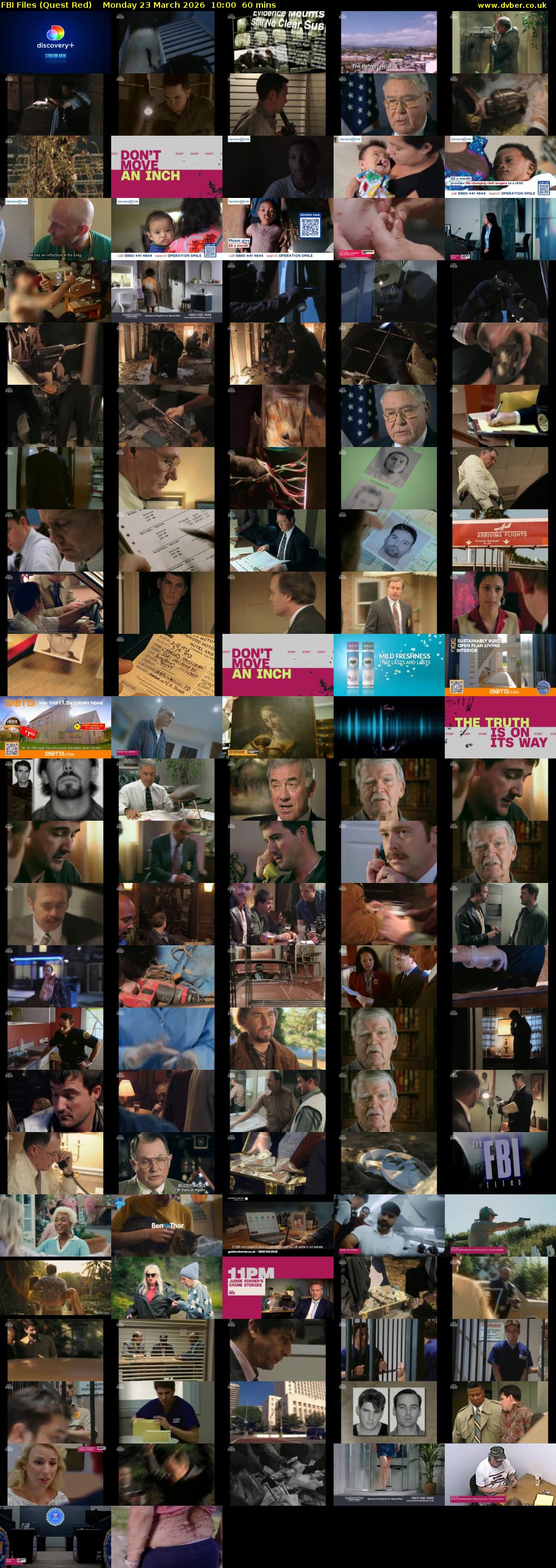 FBI Files (Quest Red) Monday 23 March 2026 10:00 - 11:00