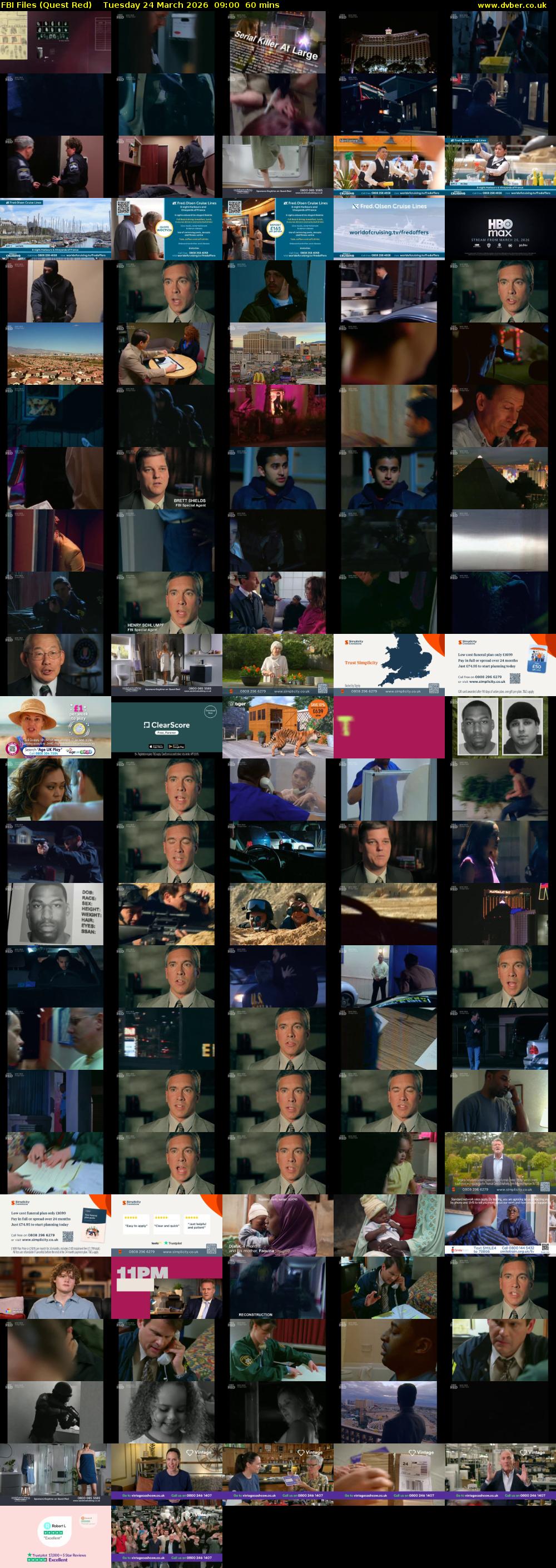 FBI Files (Quest Red) Tuesday 24 March 2026 09:00 - 10:00