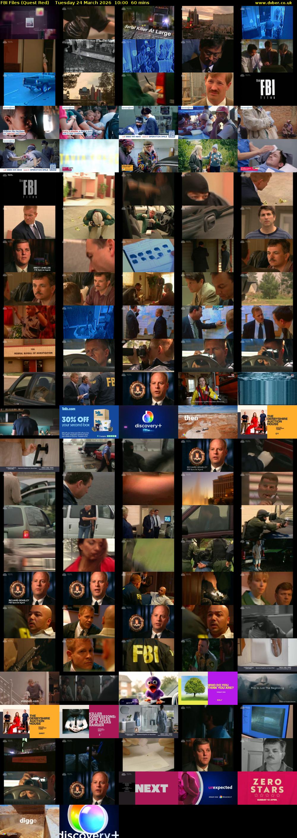 FBI Files (Quest Red) Tuesday 24 March 2026 10:00 - 11:00