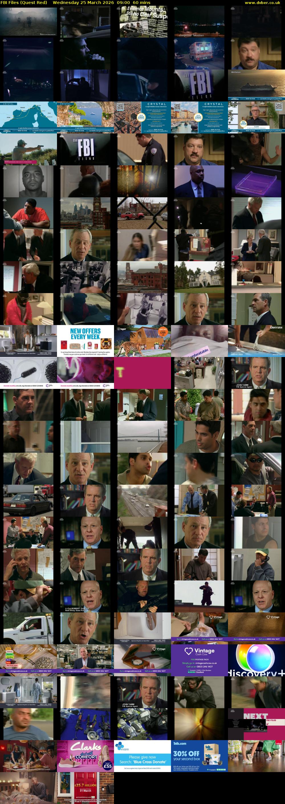 FBI Files (Quest Red) Wednesday 25 March 2026 09:00 - 10:00