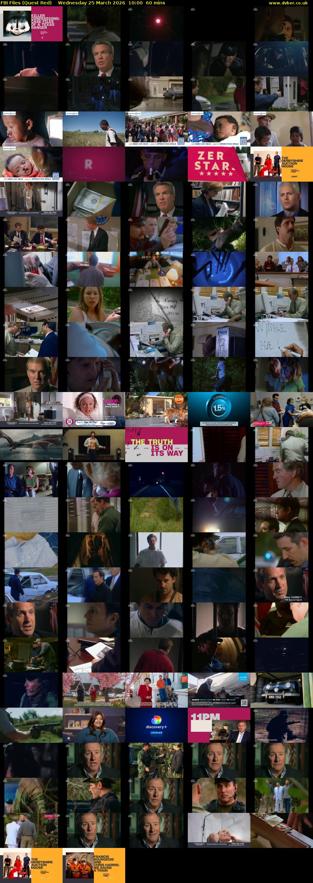 FBI Files (Quest Red) Wednesday 25 March 2026 10:00 - 11:00