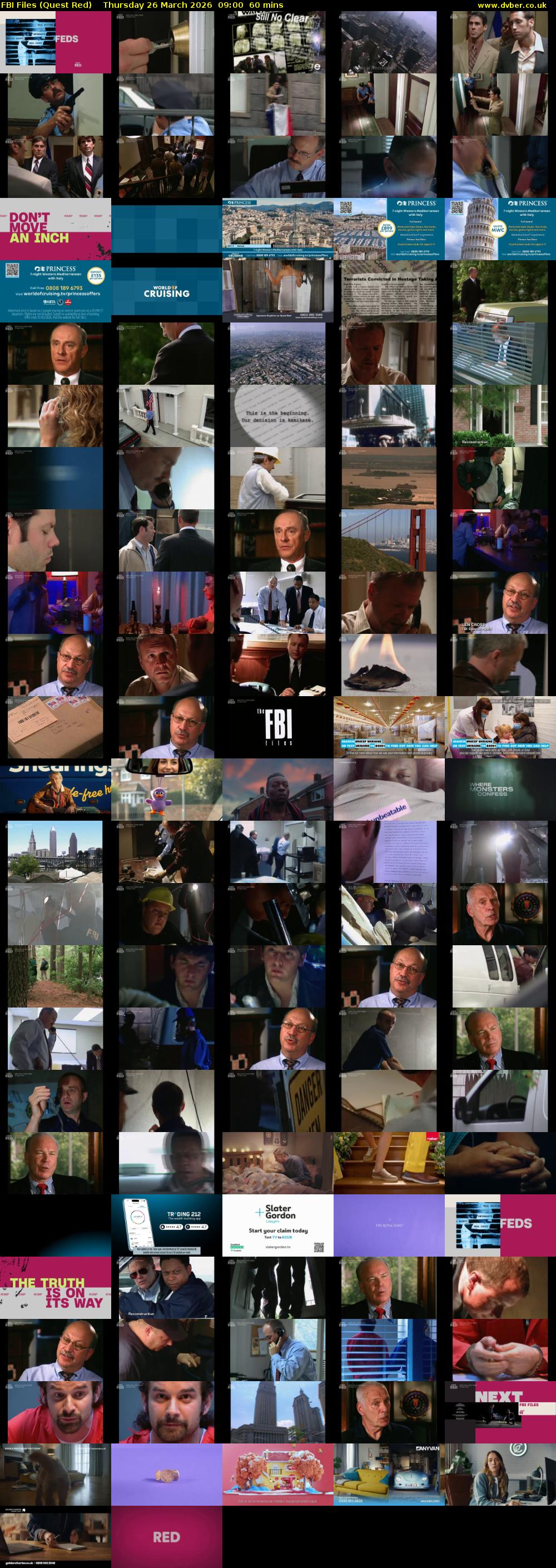 FBI Files (Quest Red) Thursday 26 March 2026 09:00 - 10:00