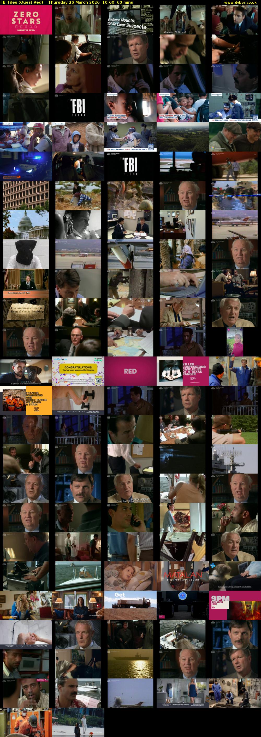 FBI Files (Quest Red) Thursday 26 March 2026 10:00 - 11:00