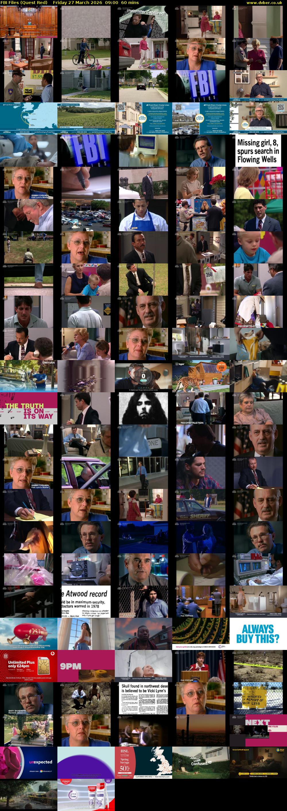 FBI Files (Quest Red) Friday 27 March 2026 09:00 - 10:00