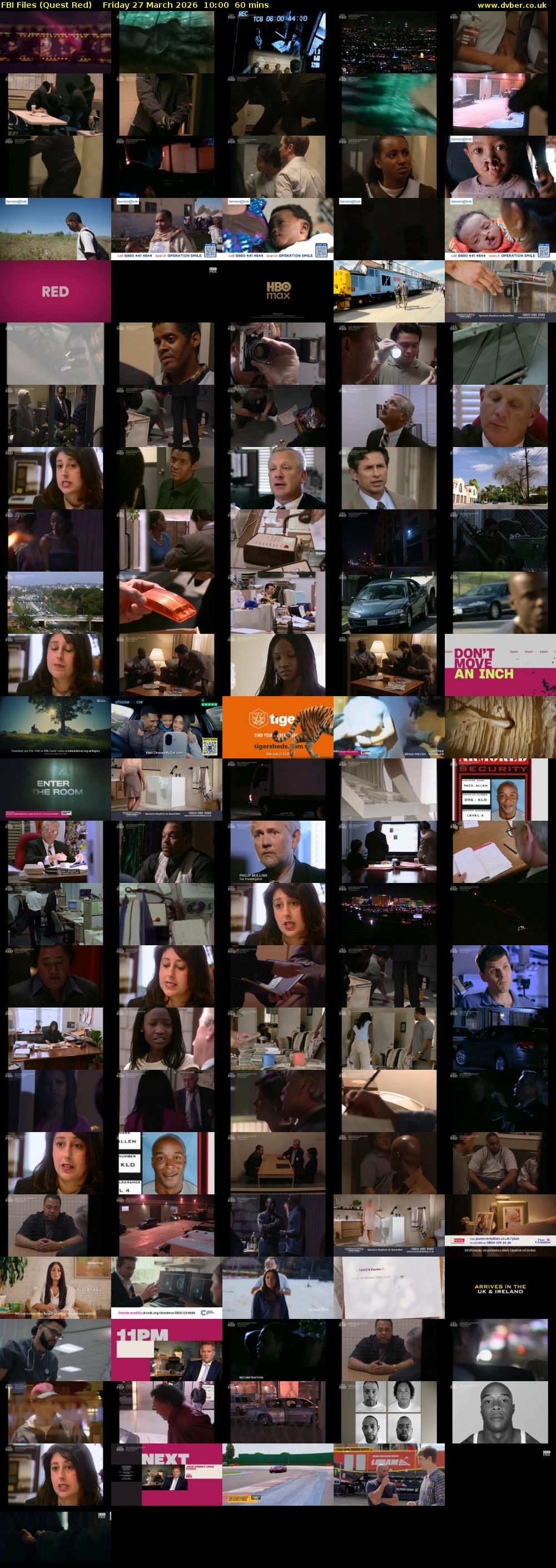 FBI Files (Quest Red) Friday 27 March 2026 10:00 - 11:00