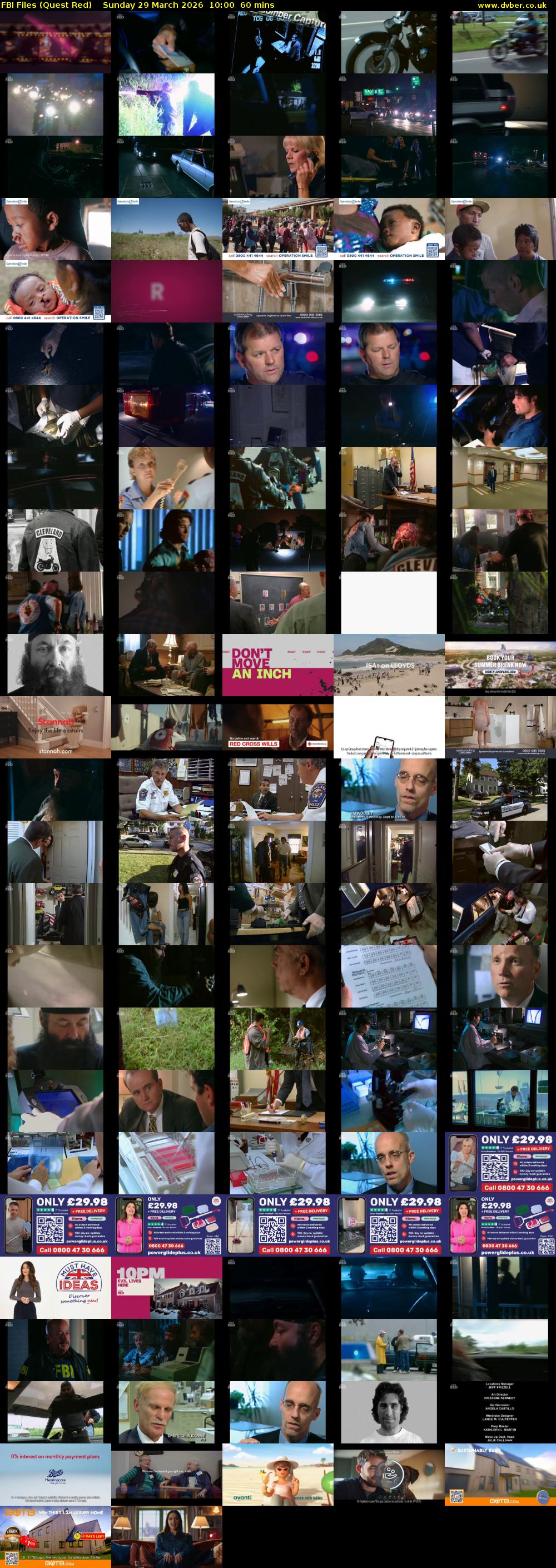 FBI Files (Quest Red) Sunday 29 March 2026 10:00 - 11:00