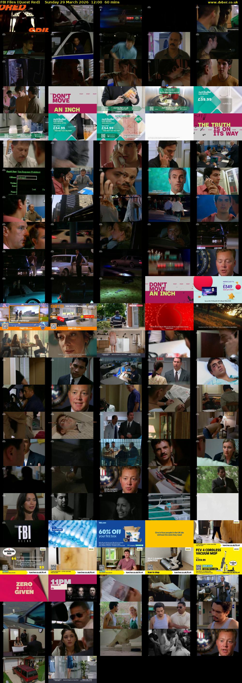 FBI Files (Quest Red) Sunday 29 March 2026 12:00 - 13:00