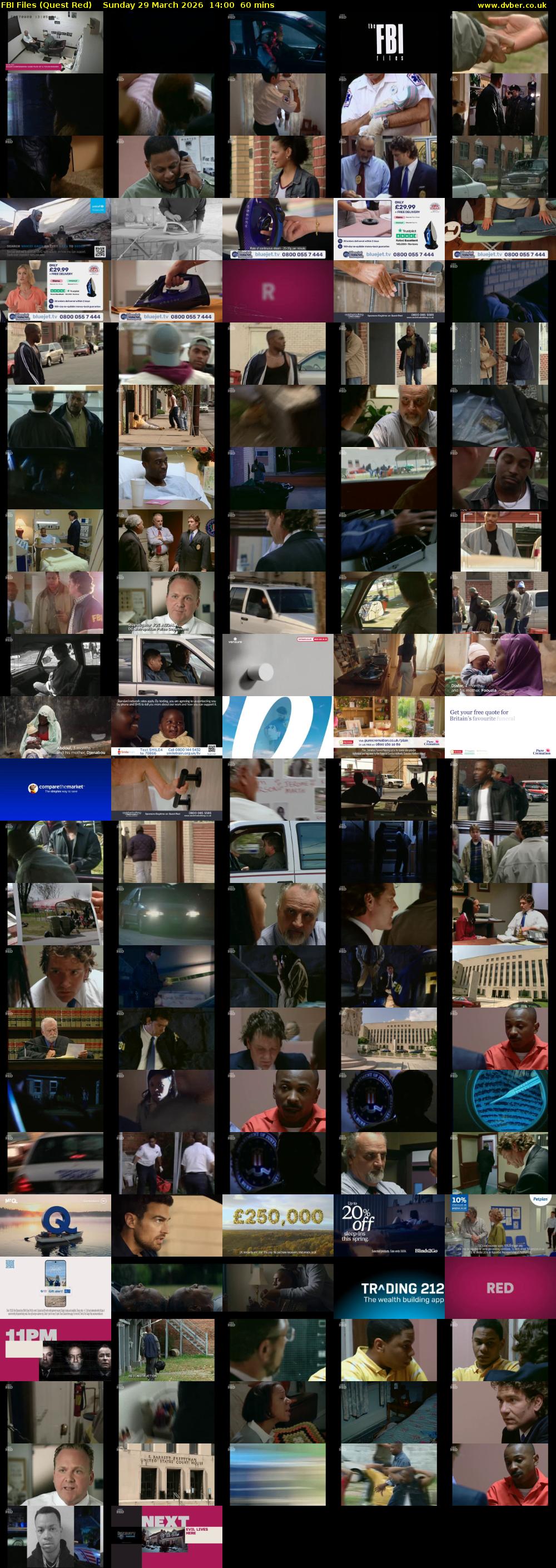 FBI Files (Quest Red) Sunday 29 March 2026 14:00 - 15:00