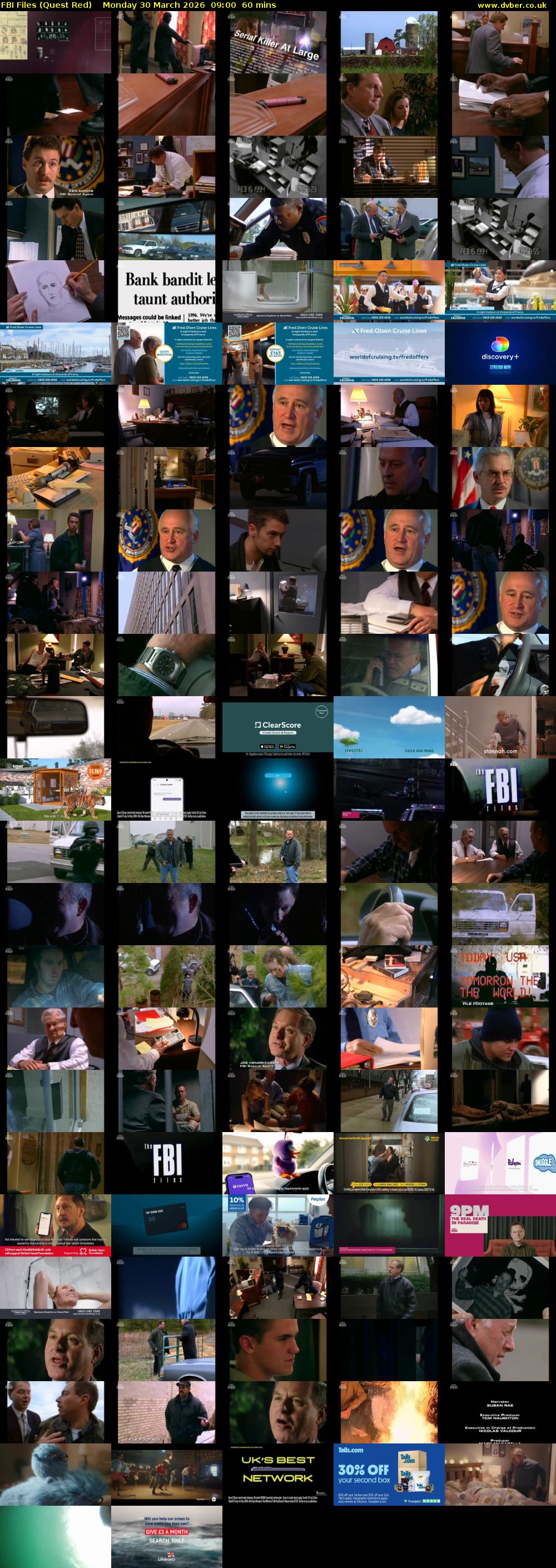 FBI Files (Quest Red) Monday 30 March 2026 09:00 - 10:00