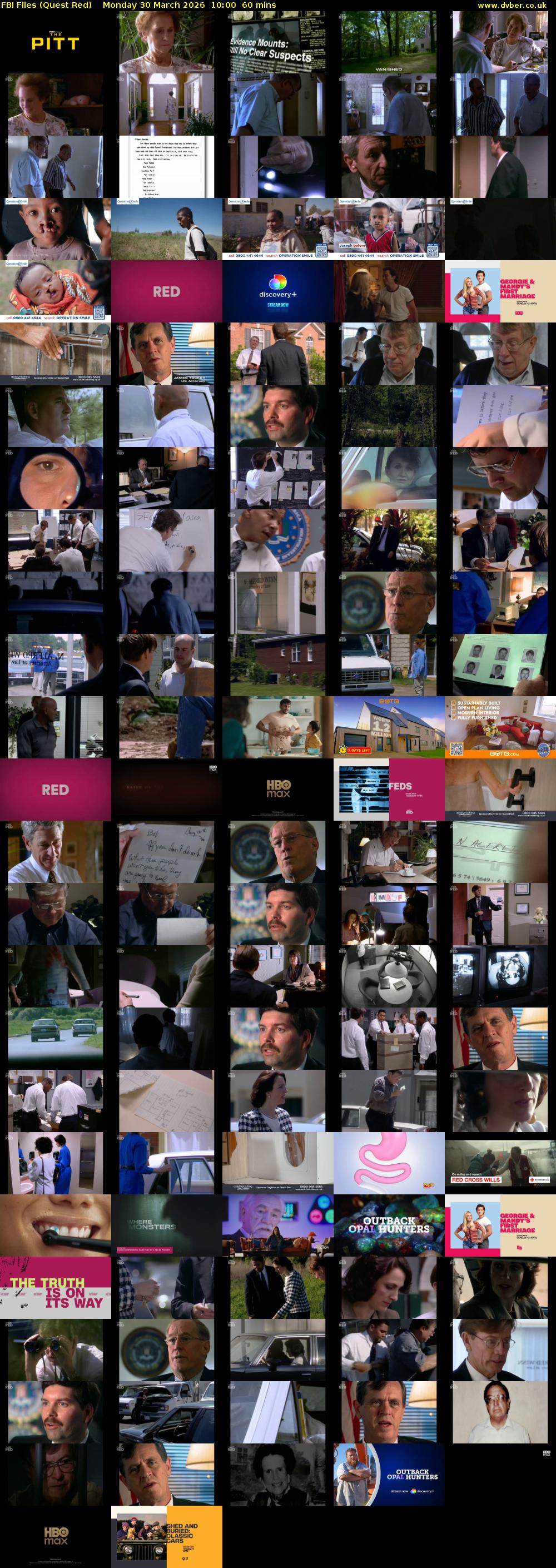 FBI Files (Quest Red) Monday 30 March 2026 10:00 - 11:00