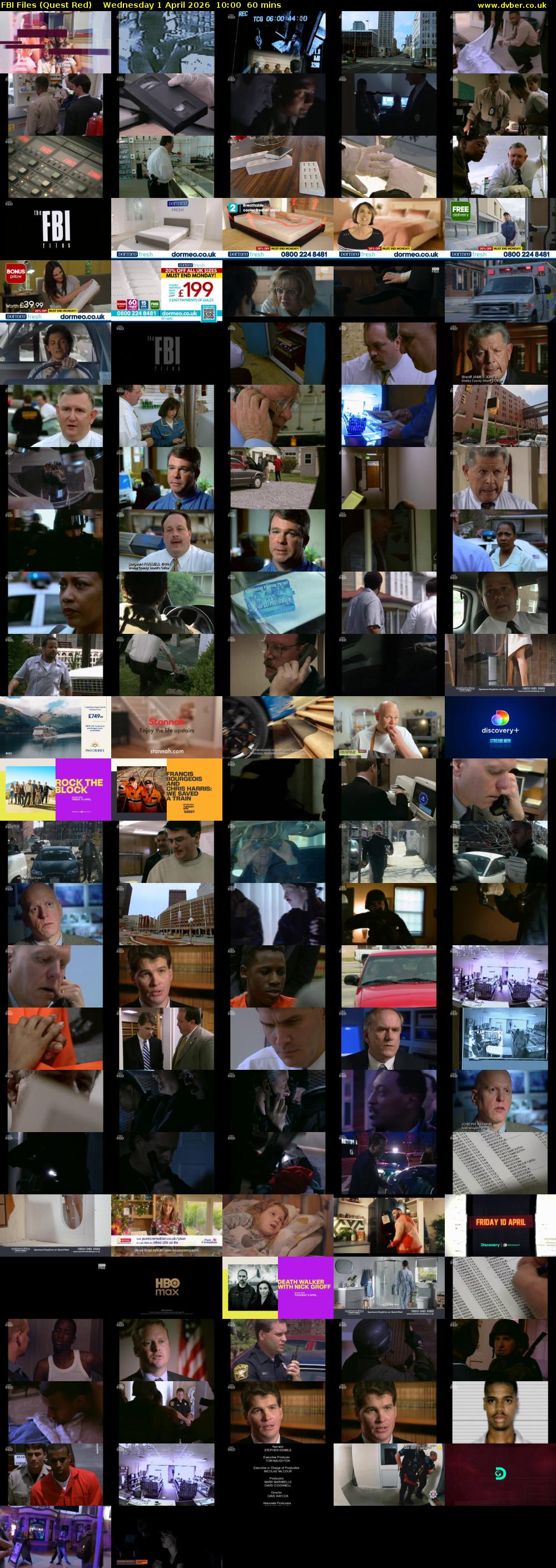 FBI Files (Quest Red) Wednesday 1 April 2026 10:00 - 11:00