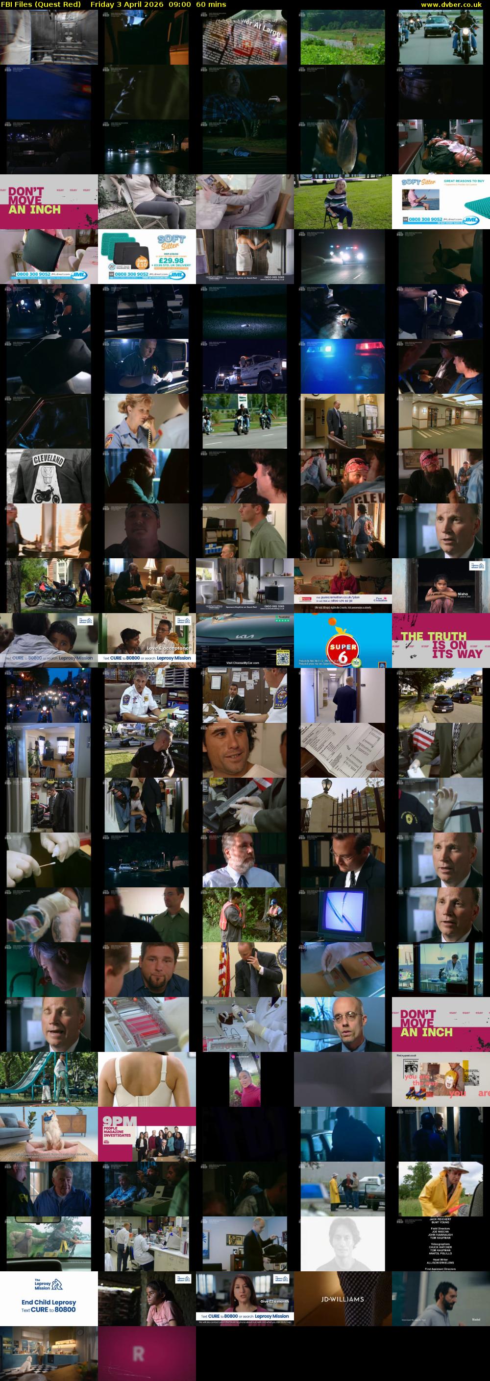 FBI Files (Quest Red) Friday 3 April 2026 09:00 - 10:00