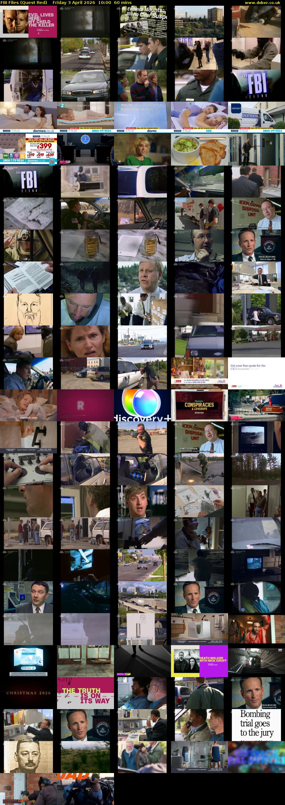 FBI Files (Quest Red) Friday 3 April 2026 10:00 - 11:00