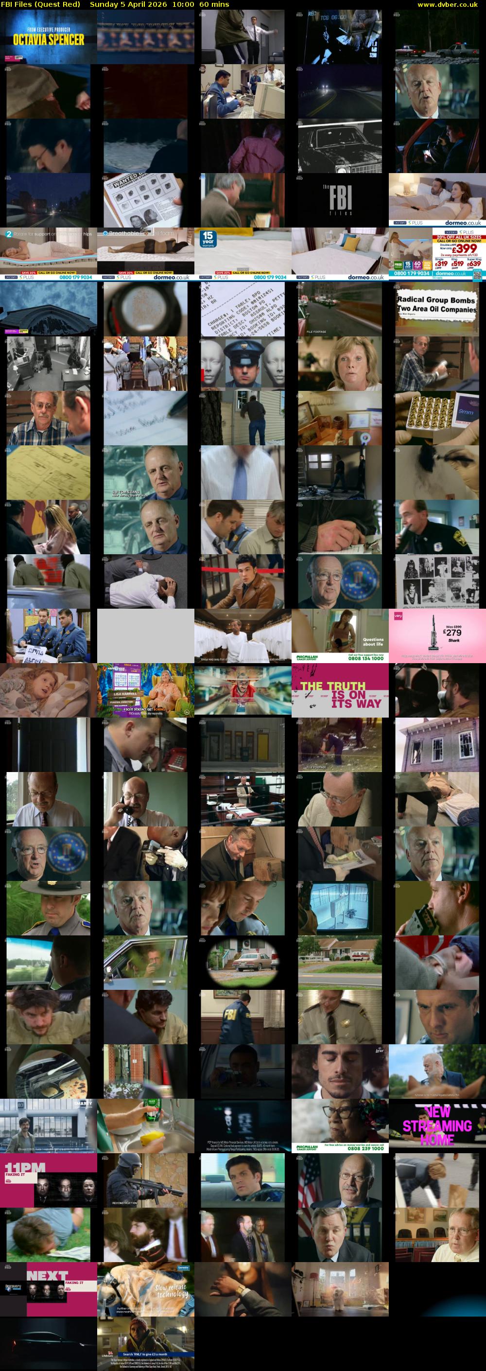 FBI Files (Quest Red) Sunday 5 April 2026 10:00 - 11:00