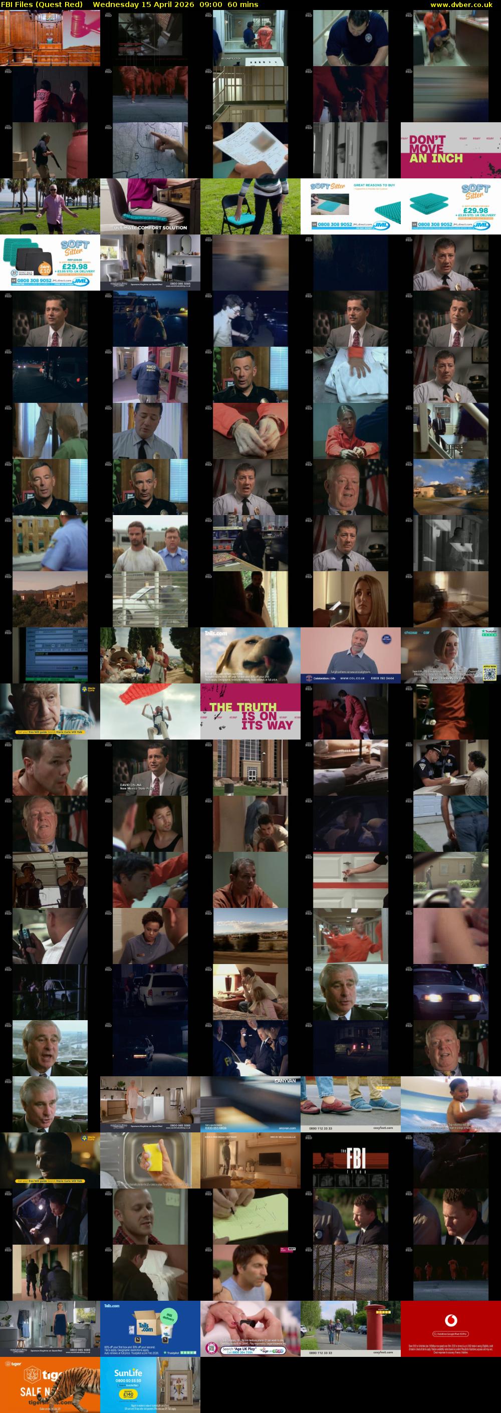 FBI Files (Quest Red) Wednesday 15 April 2026 09:00 - 10:00