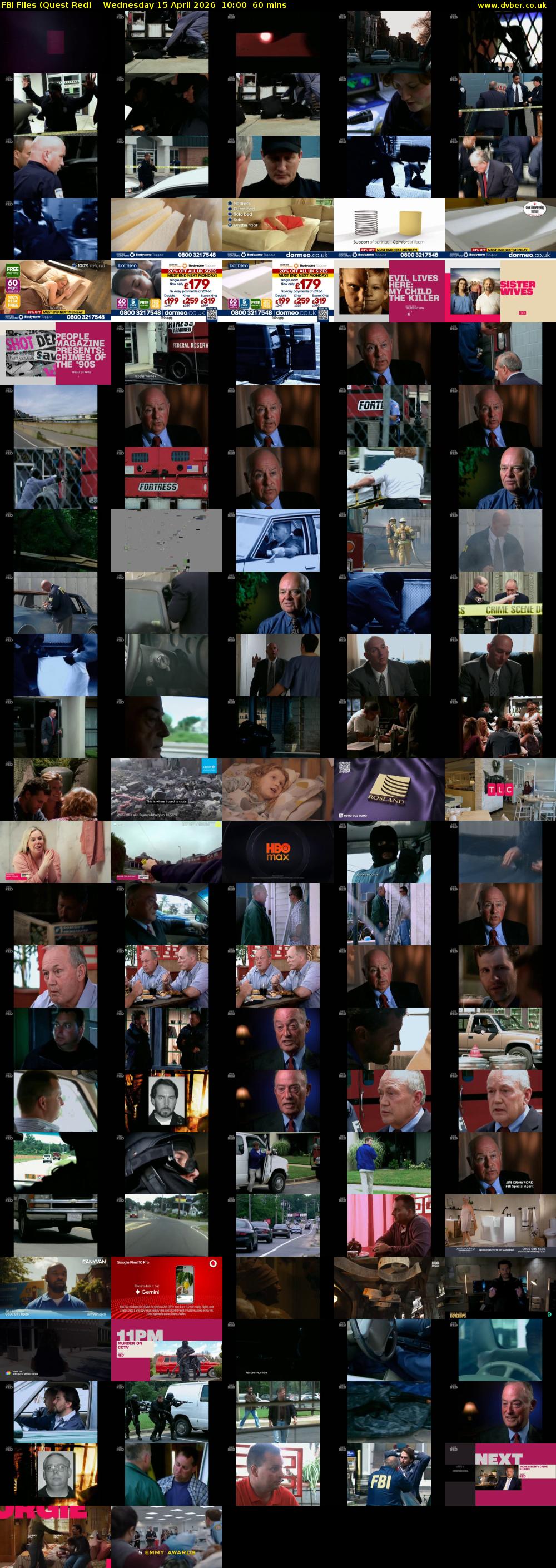 FBI Files (Quest Red) Wednesday 15 April 2026 10:00 - 11:00
