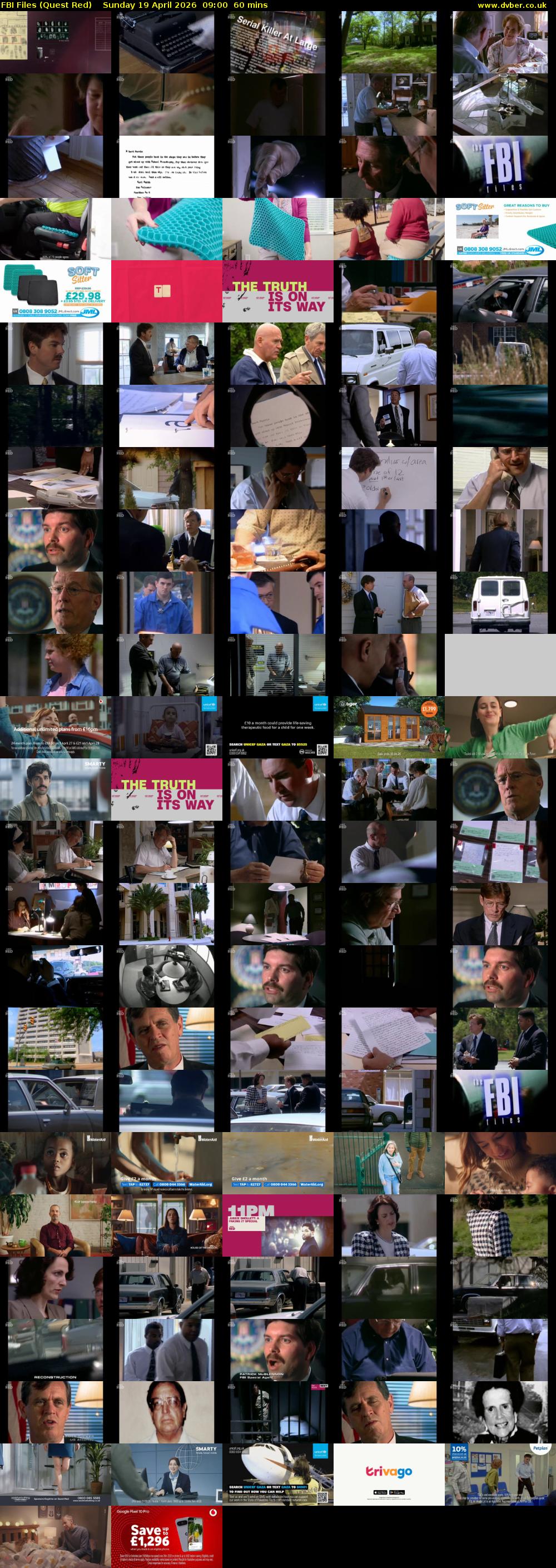 FBI Files (Quest Red) Sunday 19 April 2026 09:00 - 10:00