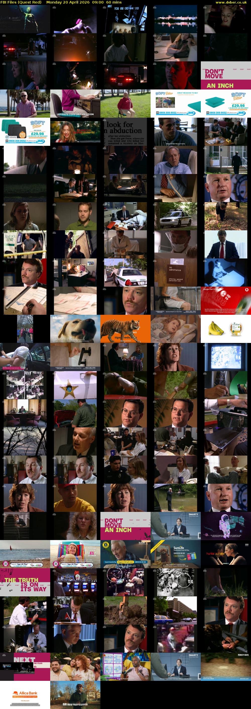 FBI Files (Quest Red) Monday 20 April 2026 09:00 - 10:00