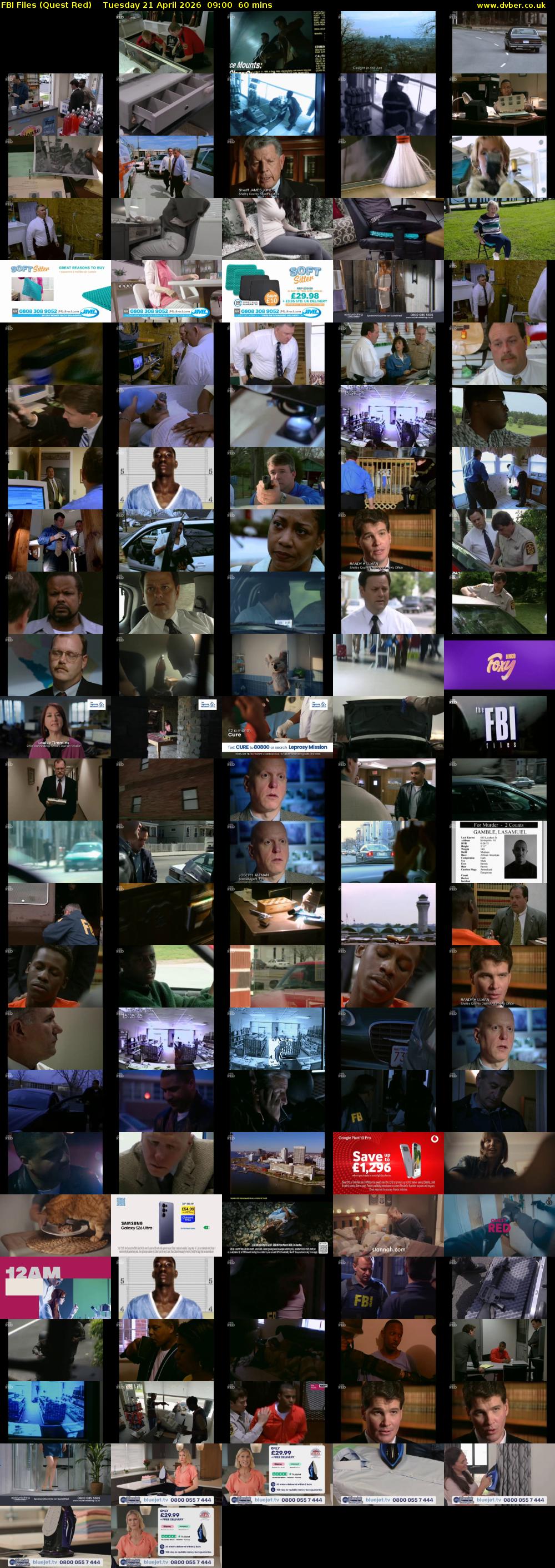 FBI Files (Quest Red) Tuesday 21 April 2026 09:00 - 10:00