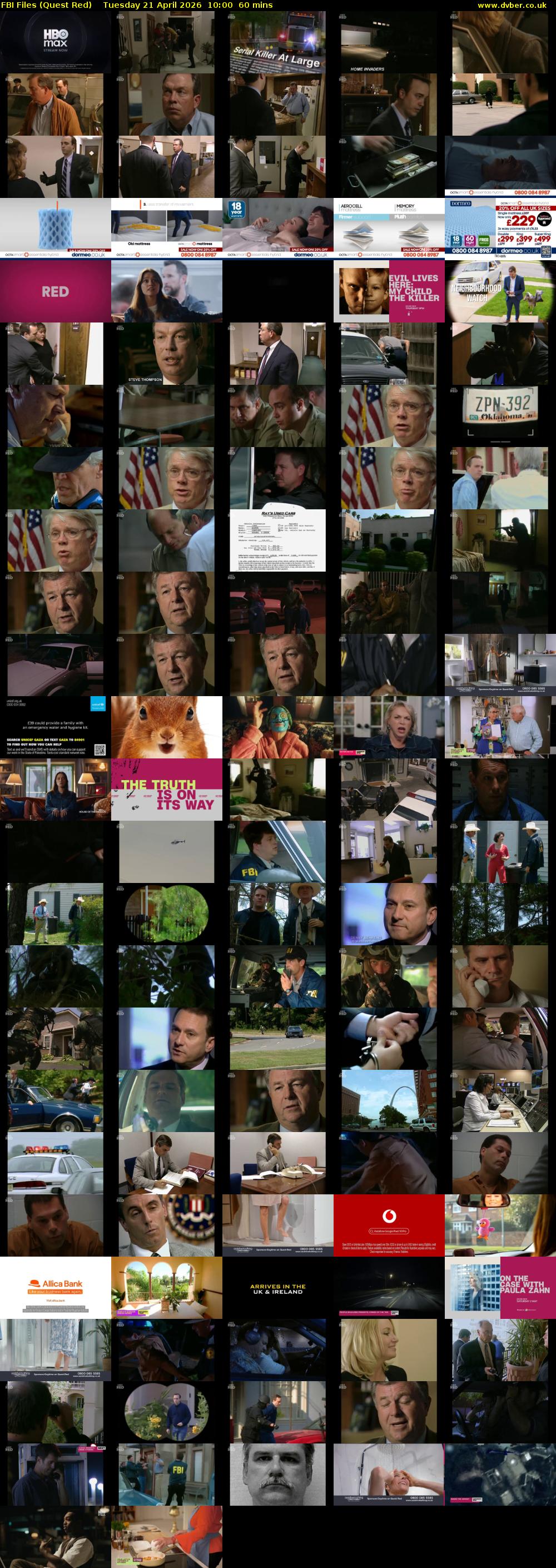 FBI Files (Quest Red) Tuesday 21 April 2026 10:00 - 11:00