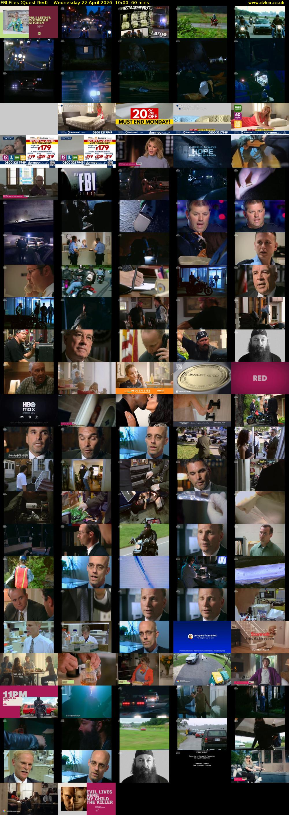 FBI Files (Quest Red) Wednesday 22 April 2026 10:00 - 11:00