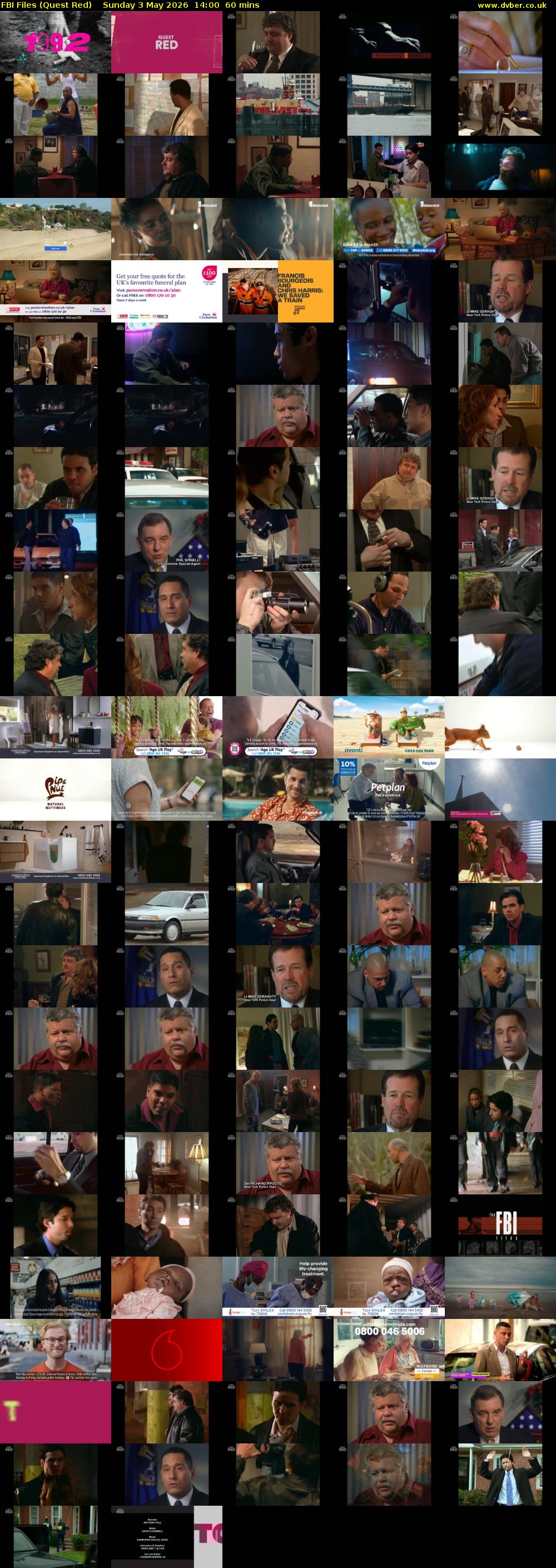 FBI Files (Quest Red) Sunday 3 May 2026 14:00 - 15:00