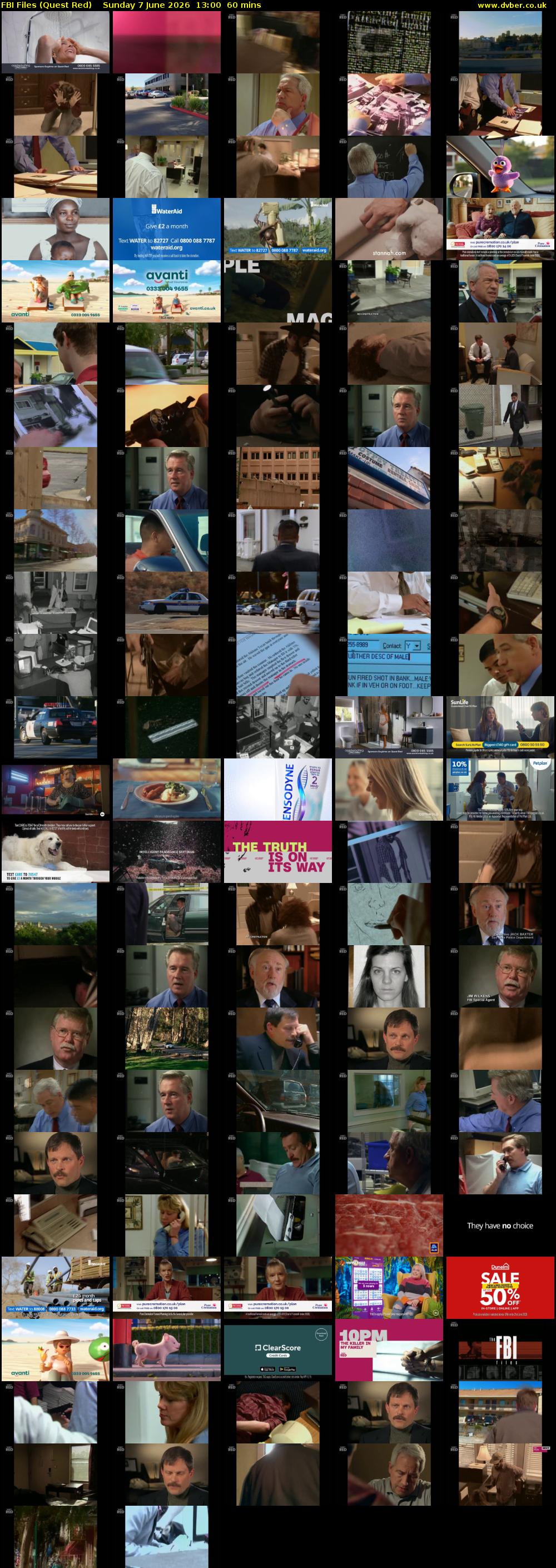 FBI Files (Quest Red) Sunday 7 June 2026 13:00 - 14:00