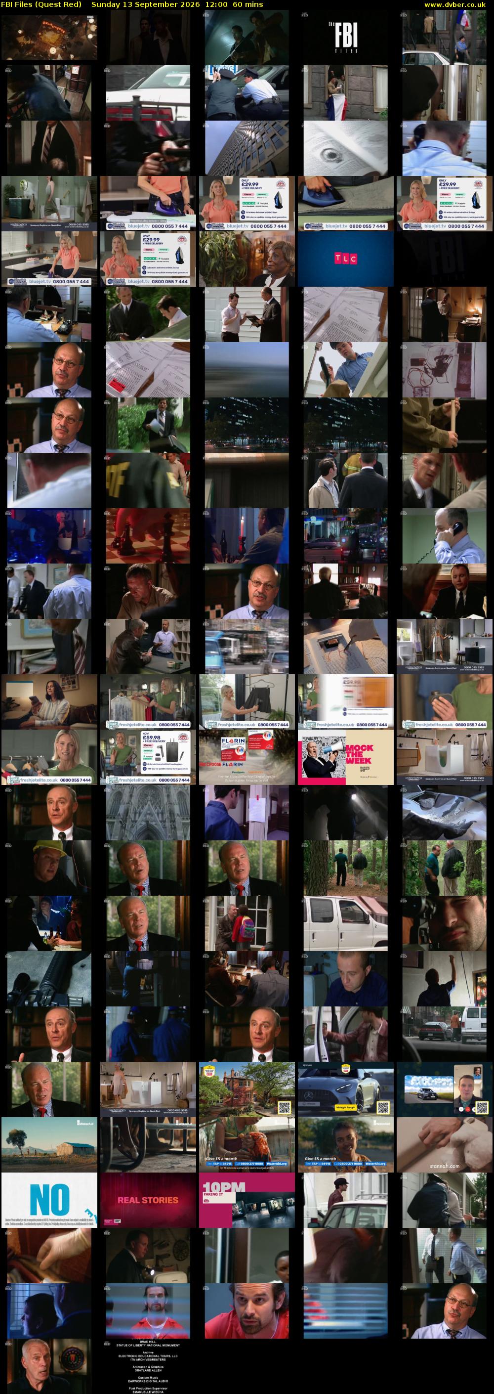 FBI Files (Quest Red) Sunday 13 September 2026 12:00 - 13:00
