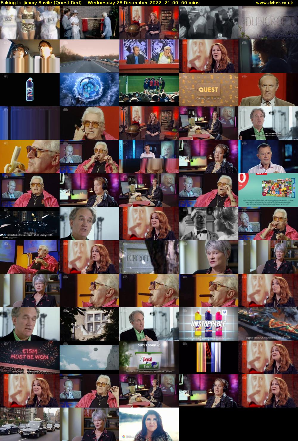 Faking It: Jimmy Savile (Quest Red) Wednesday 28 December 2022 21:00 - 22:00