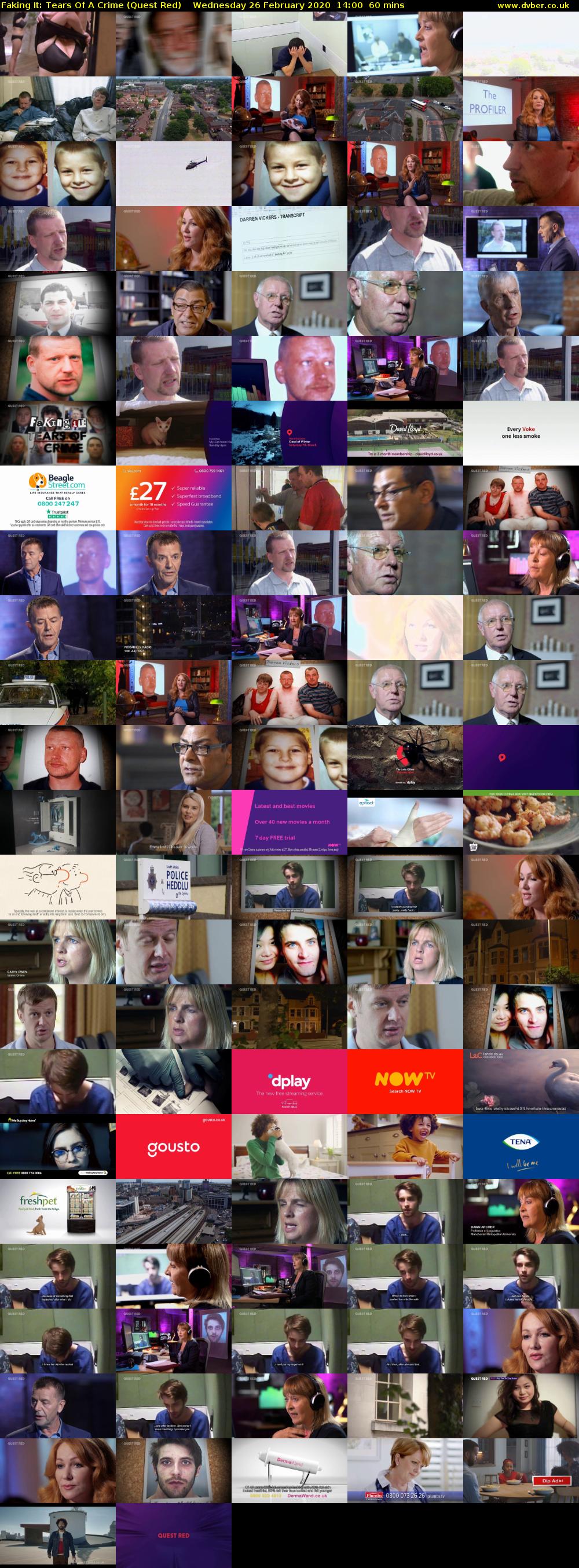 Faking It: Tears Of A Crime (Quest Red) Wednesday 26 February 2020 14:00 - 15:00