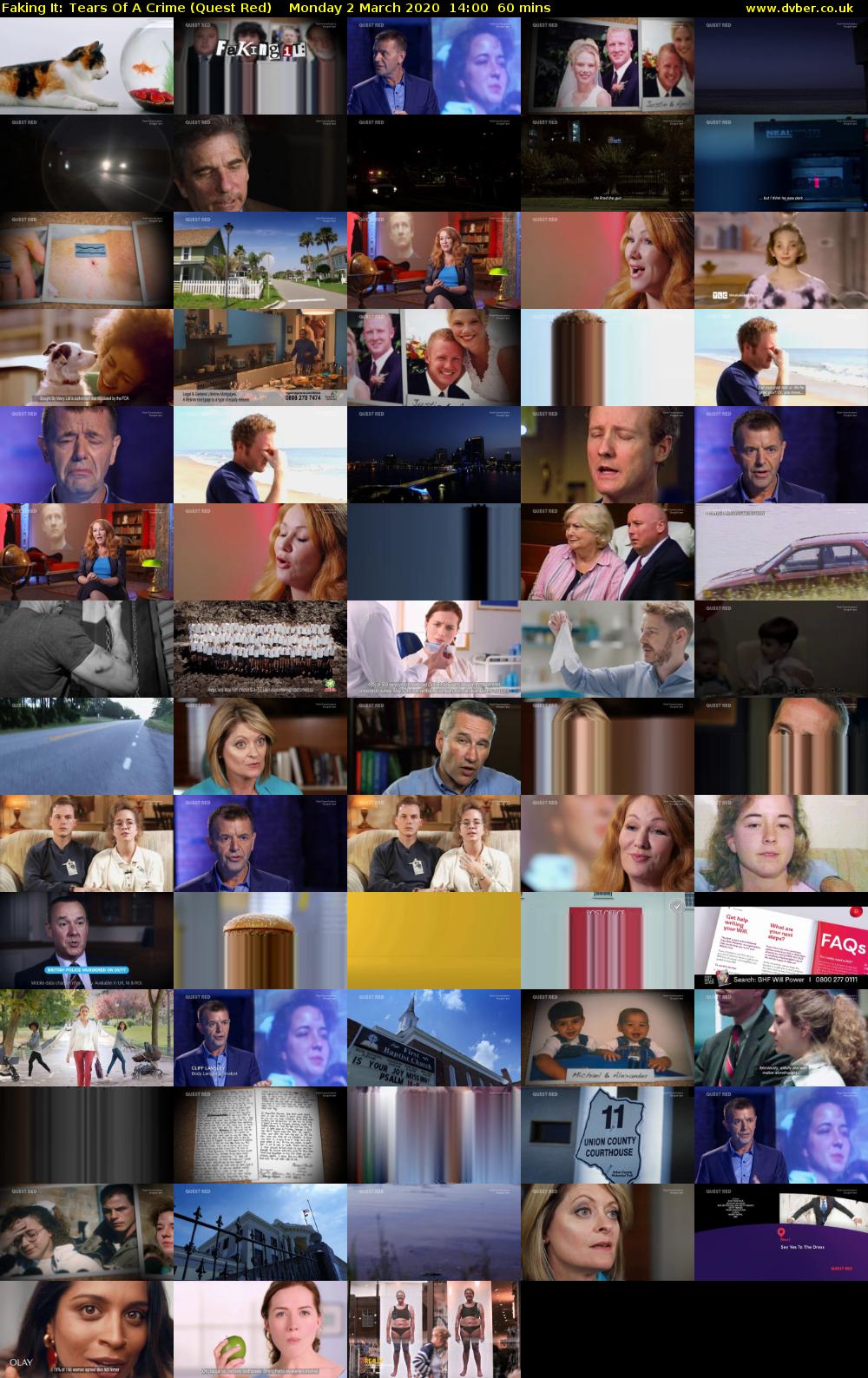 Faking It: Tears Of A Crime (Quest Red) Monday 2 March 2020 14:00 - 15:00