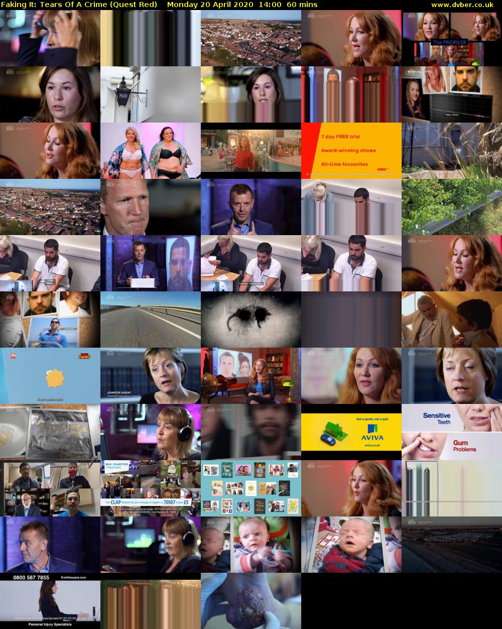 Faking It: Tears Of A Crime (Quest Red) Monday 20 April 2020 14:00 - 15:00