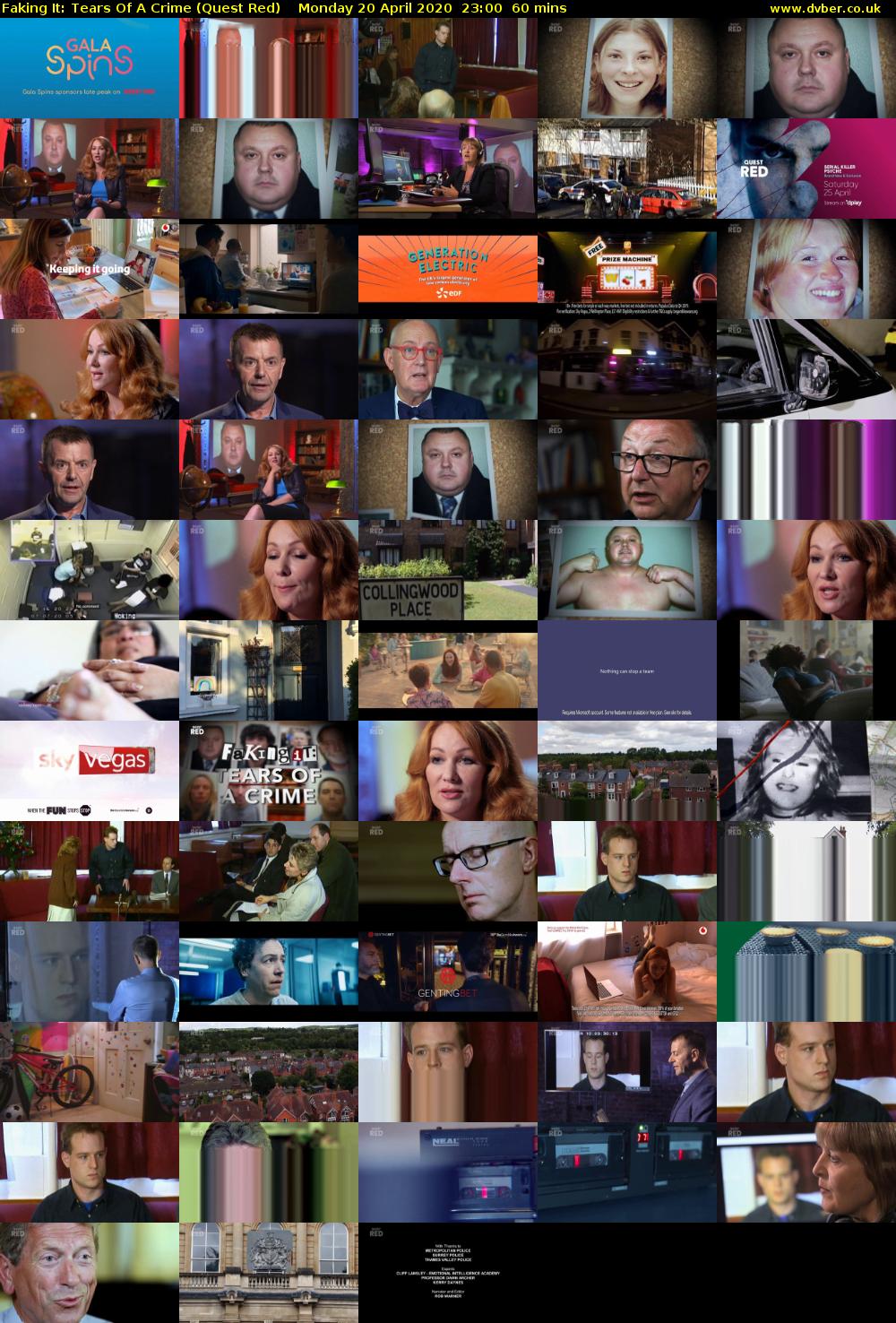 Faking It: Tears Of A Crime (Quest Red) Monday 20 April 2020 23:00 - 00:00