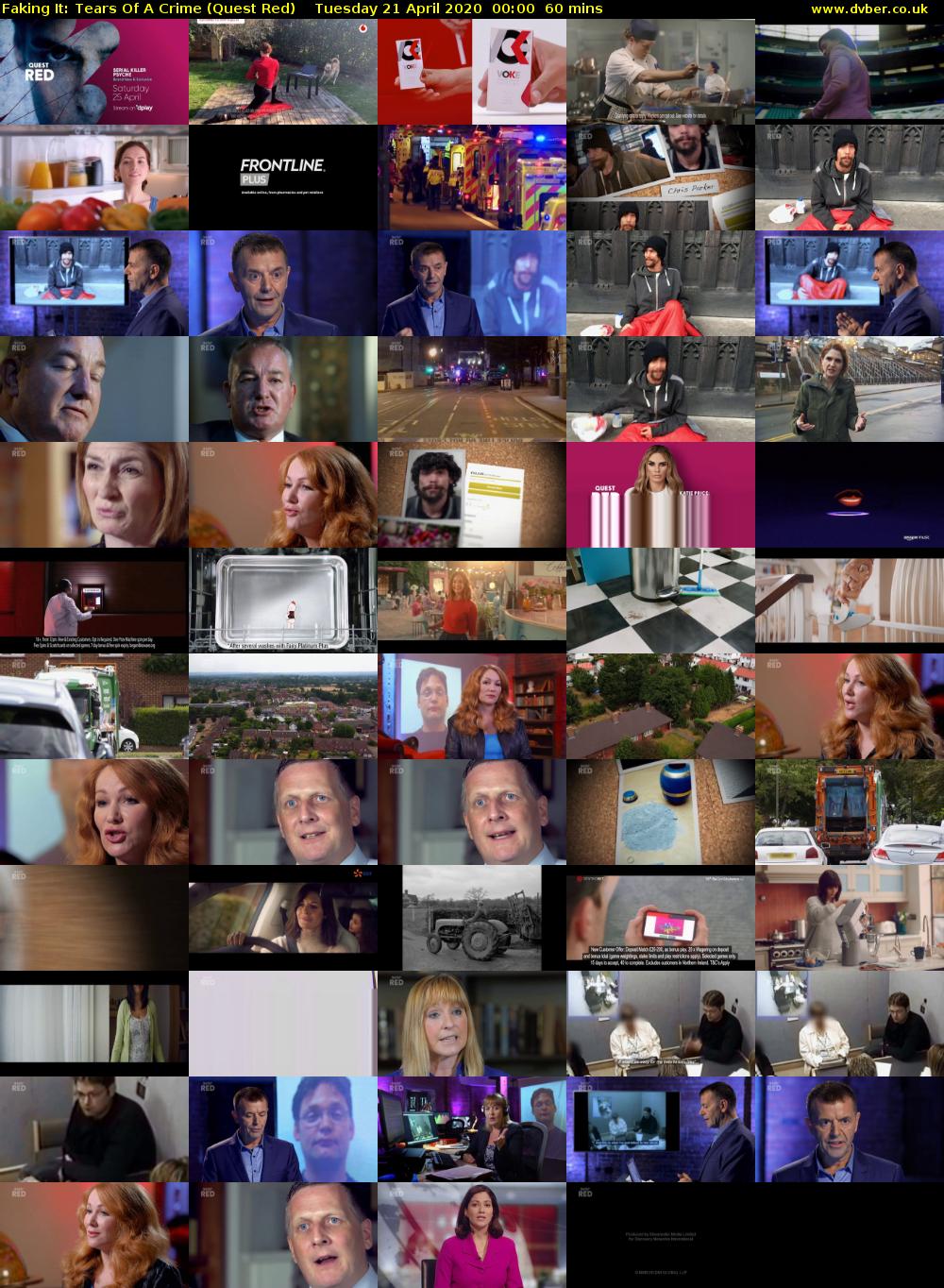 Faking It: Tears Of A Crime (Quest Red) Tuesday 21 April 2020 00:00 - 01:00