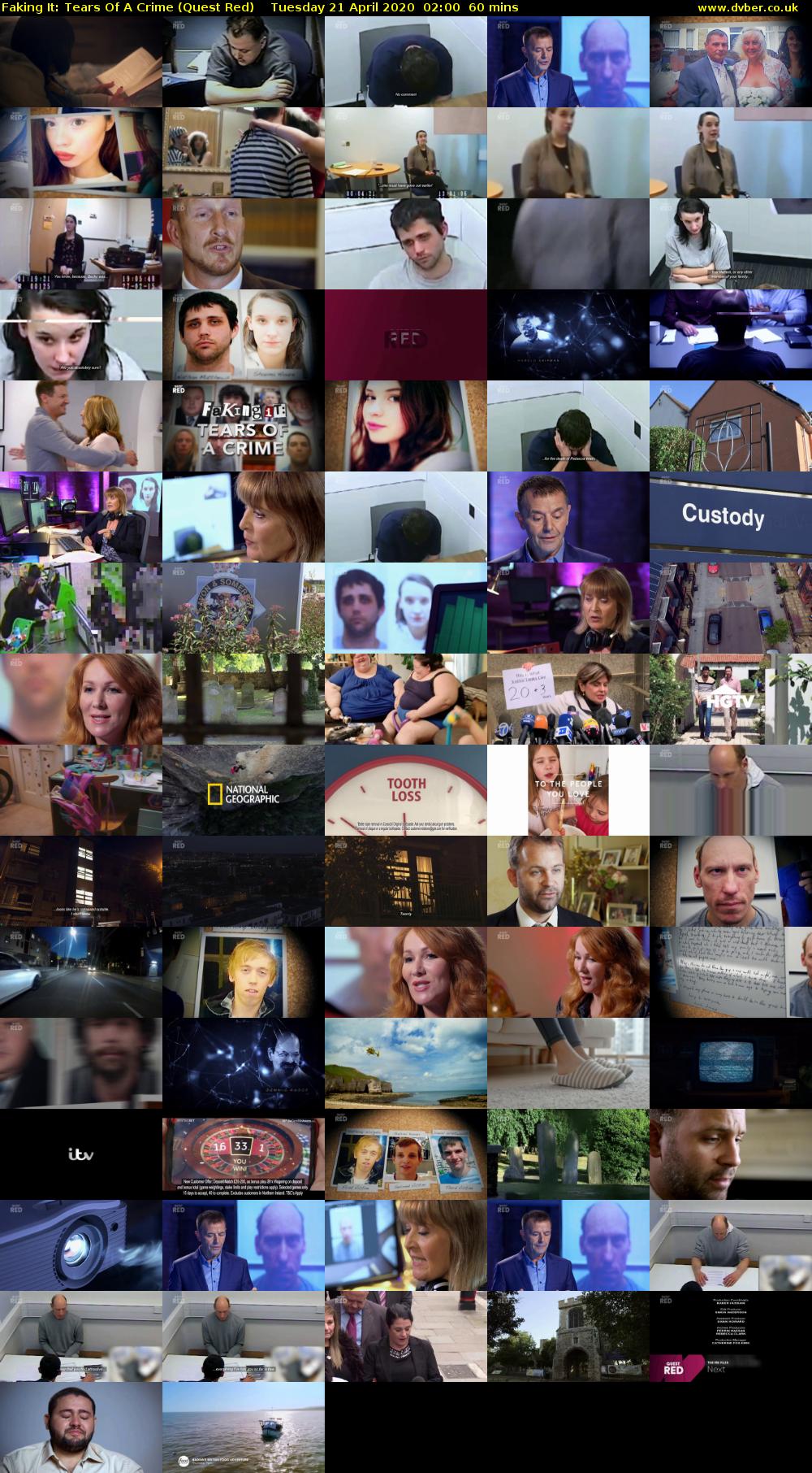 Faking It: Tears Of A Crime (Quest Red) Tuesday 21 April 2020 02:00 - 03:00