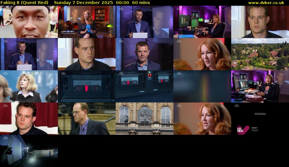 Faking It (Quest Red) Sunday 7 December 2025 00:00 - 01:00