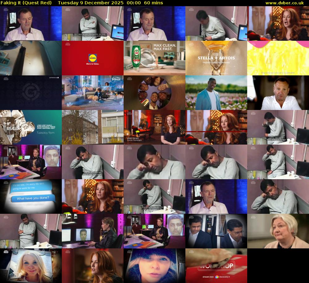 Faking It (Quest Red) Tuesday 9 December 2025 00:00 - 01:00