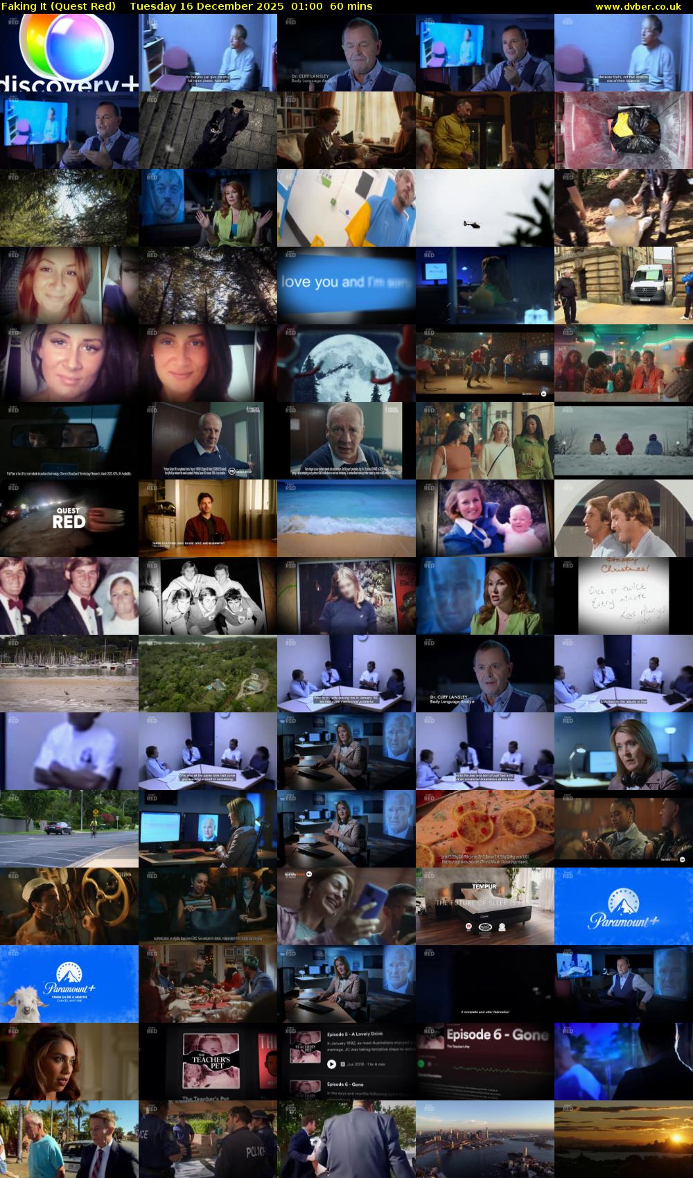 Faking It (Quest Red) Tuesday 16 December 2025 01:00 - 02:00