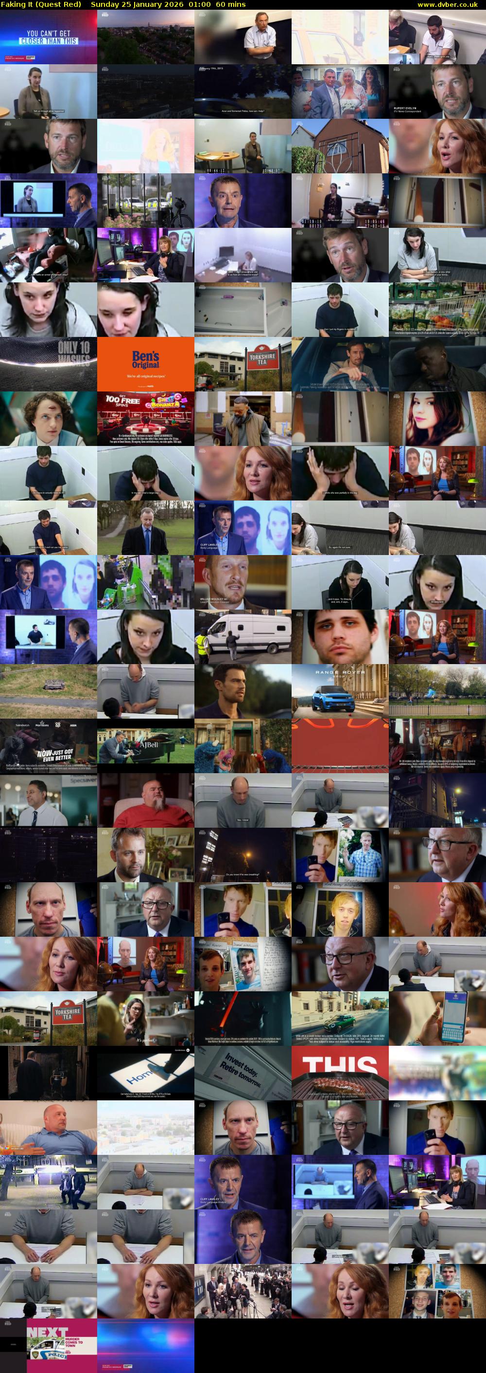 Faking It (Quest Red) Sunday 25 January 2026 01:00 - 02:00