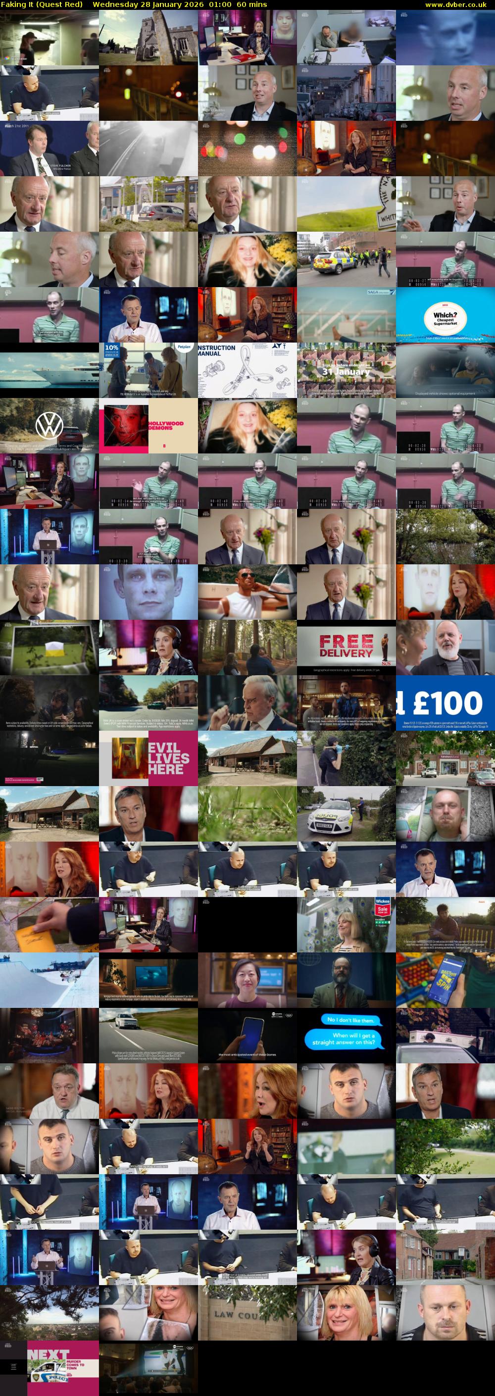 Faking It (Quest Red) Wednesday 28 January 2026 01:00 - 02:00