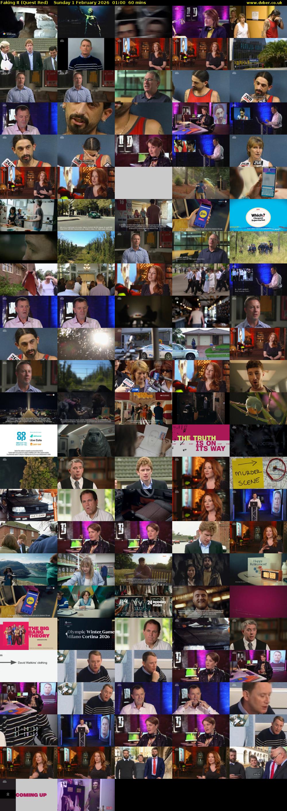 Faking It (Quest Red) Sunday 1 February 2026 01:00 - 02:00