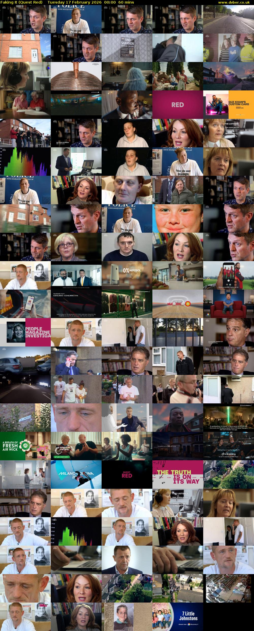 Faking It (Quest Red) Tuesday 17 February 2026 00:00 - 01:00