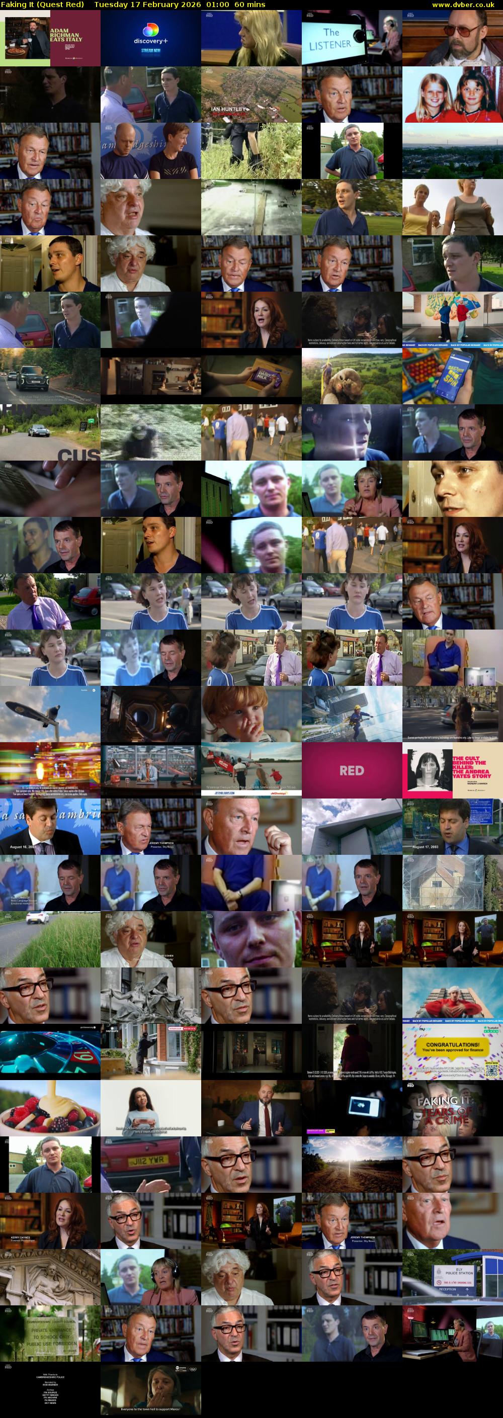 Faking It (Quest Red) Tuesday 17 February 2026 01:00 - 02:00