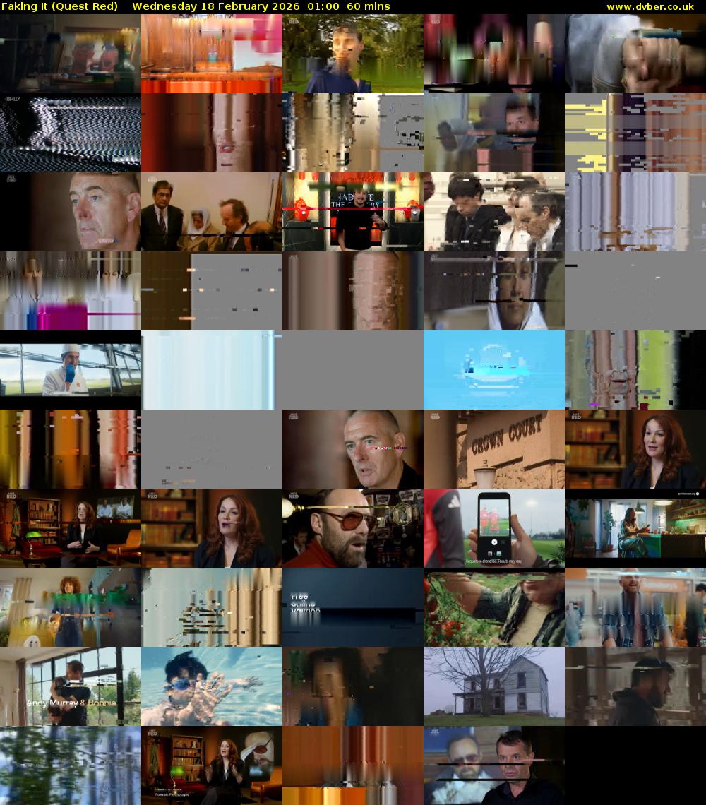 Faking It (Quest Red) Wednesday 18 February 2026 01:00 - 02:00