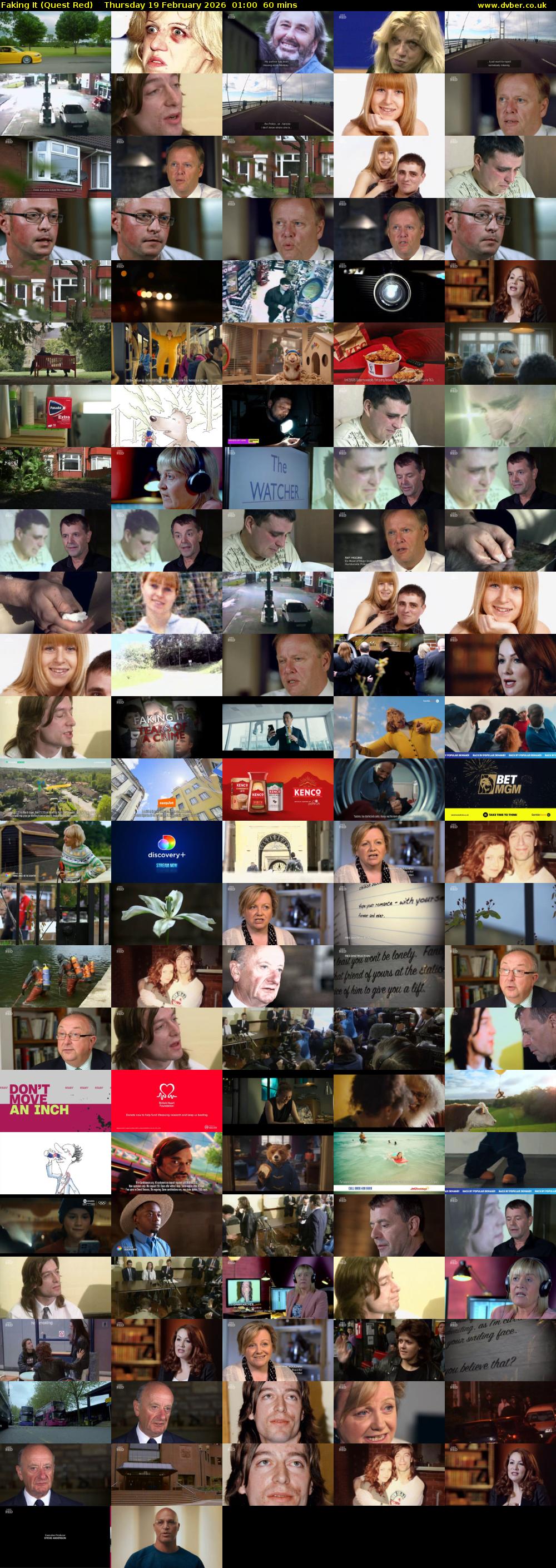 Faking It (Quest Red) Thursday 19 February 2026 01:00 - 02:00