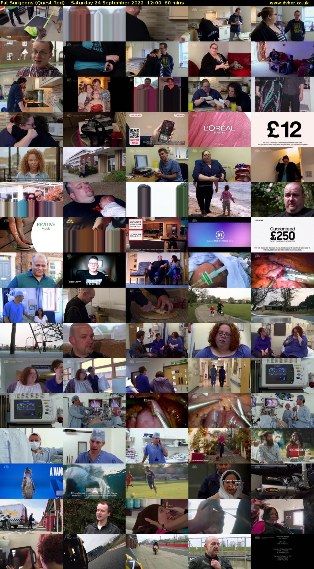 Fat Surgeons (Quest Red) Saturday 24 September 2022 12:00 - 13:00